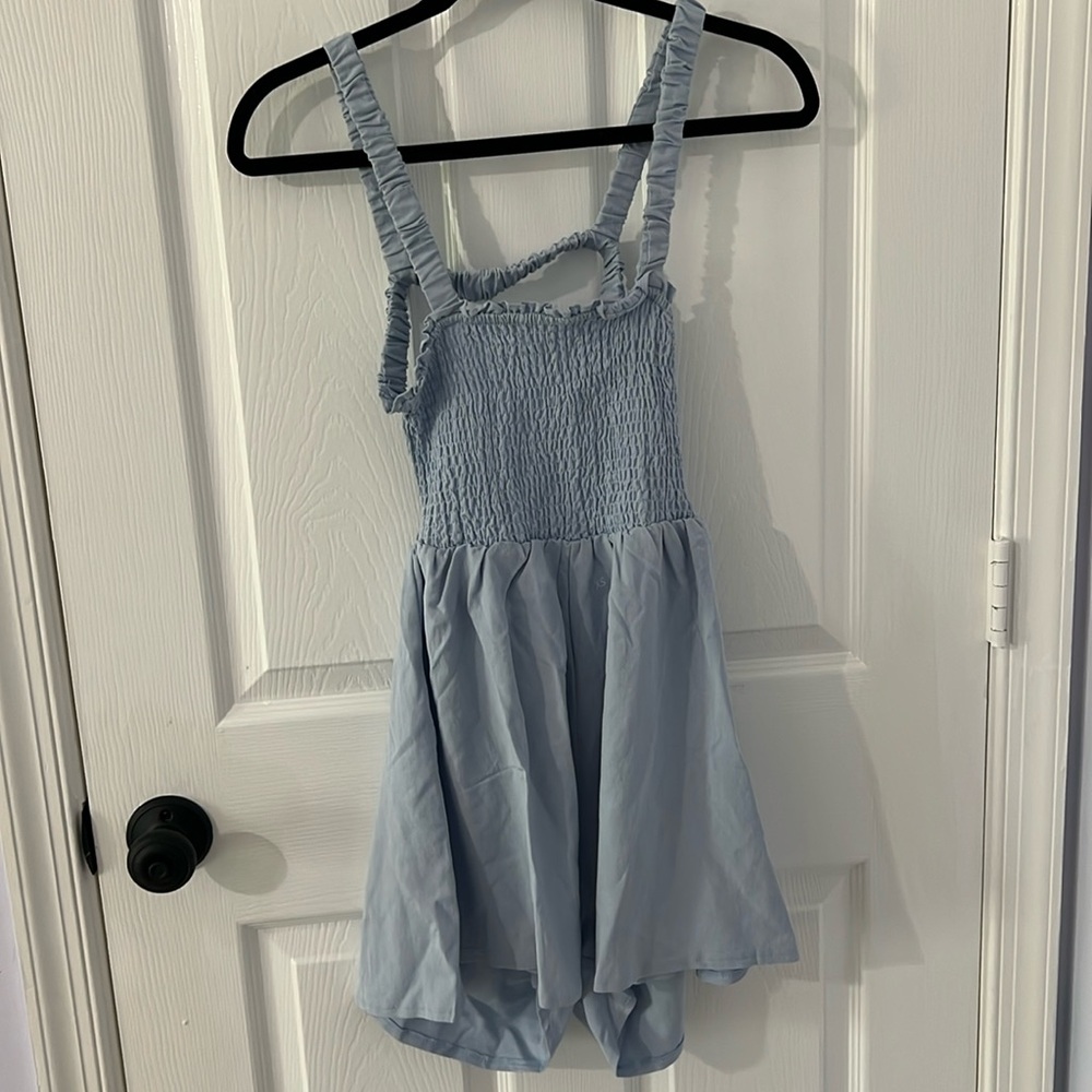 Baby Blue Short Romper From PAC sun